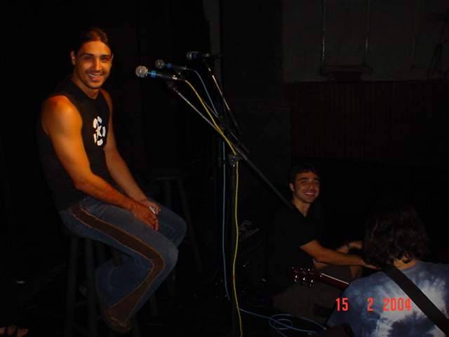 Foto 2 - Marco Bavini (Marc�o) e Marquinho (no teclado)
